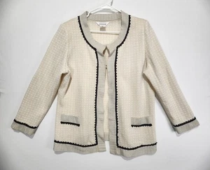 Misook Damen elegante offene Strickjacke beige Gr. XL - Bild 1 von 8