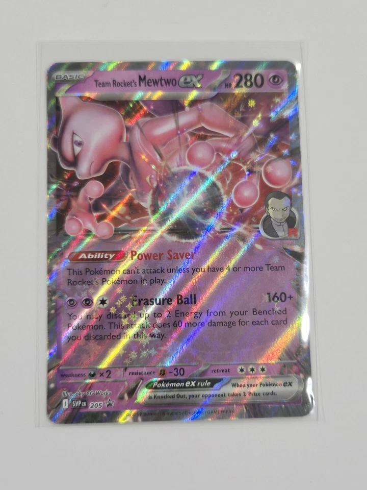 Team Rocket's Mewtwo ex 205 Sv: Scarlet & Violet Promo Cards Holo - Image 1 of 1