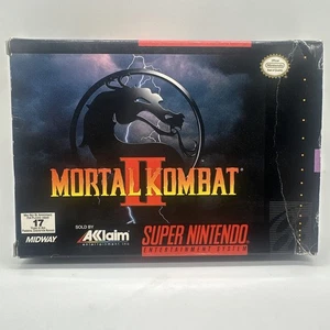 Mortal Kombat II Super Nintendo SNES Original Box No Manual - Picture 1 of 9