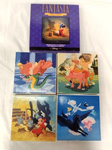 Disney Fantasia 1940-1990 Decorative Plate 4 Piece Set & Fantasia Mickey Mouse - Picture 1 of 7