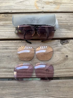 Decot国际运动眼镜紫色镜片和箱子钓鱼射击紫外线 — 第 1/4 张图片