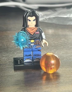 Lego Android 17 Dragon Ball Z Custom Printed Minifigure Goku - Picture 1 of 2