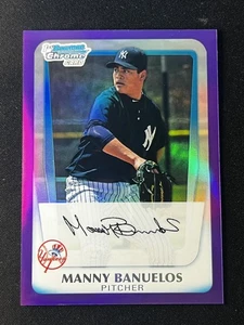 2011 Bowman #BCP44 Manny Banuelos Chrome Prospects Purple Refractors #/700 - Picture 1 of 2
