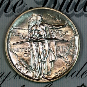 * 1936-S * PRISTINE+ GEM BU MS OREGON TRAIL COMMEMORATIVE HALF-DOLLAR * - Picture 1 of 3