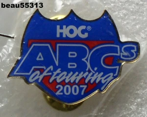 ⭐2007 HARLEY DAVIDSON GRUPO DE PROPIETARIOS CERDO ABC's DE CHAQUETA DE TURISMO CHALECO SOMBRERO ALFILER - Imagen 1 de 1