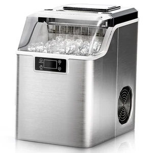 Simzlife Ice Cube Maker Machine Countertop / External Water Tank, Auto Cleaning - Picture 1 of 7