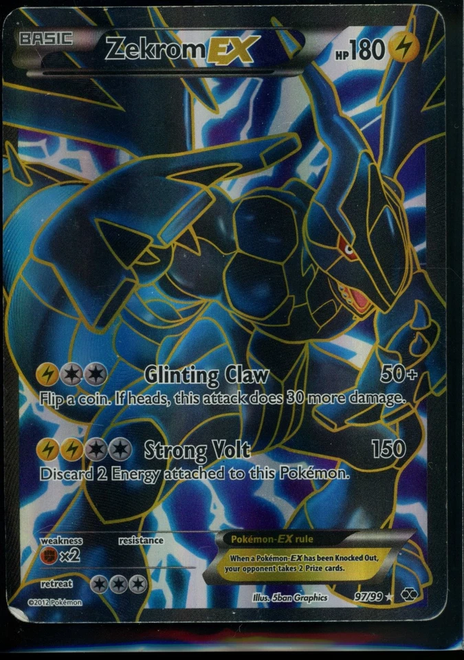 Zekrom EX (97 Full Art) Ultra Rare Next Destinies 97/99 HP - Image 1 of 2