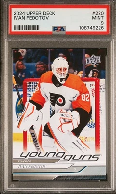 🏒 2024 Upper Deck Young Guns Ivan Fedotov #220 PSA 9 Rookie Flyer Rc 25 YG Mint - Image 1 of 2