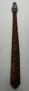 Ted Baker London Silk Tie 57”x4” Brown Orange Beige Paisley New - Picture 1 of 6