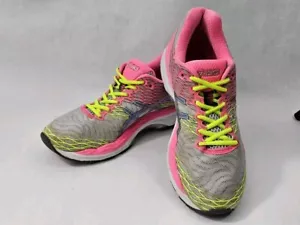 Asics Gel-Nimbus 18 Womens Running Trainers T650N Wmn Sz 10 Shoes Pink Neon - Picture 1 of 18