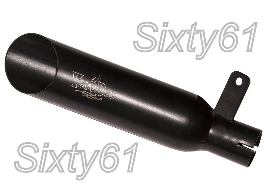 Silenciador corto deslizable negro GSXR 1000 escape 2001 2002 2003 2004 vudú Suzuki Foto 1 de 1