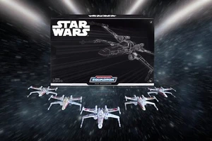 Jazwares Star Wars Micro Galaxy Squadron Red Squadron Five Ship Vault Exclusive - Picture 1 of 15