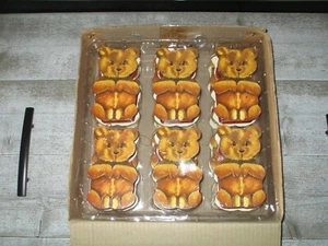 Vintage Case of Shackman Teddy Bear Ornament Candy Present Prize Box Favors 1990 - Picture 1 of 4