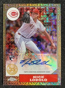 Topps 2022 Nick Lodolo Cincinnati Reds Chrome Mojo RC Autograph /99 - Picture 1 of 2