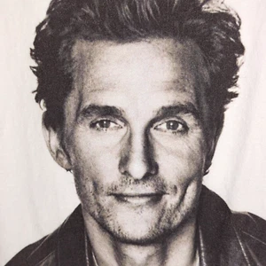 Matthew McConaughey Women's T-Shirt XL White Graphic Short Sleeve - Picture 1 of 9