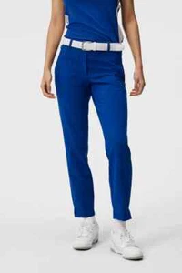 J. Lindeberg Women's LEI BONDED FLEECE PANT Waist 27" Blue GWPA10118 O328 NEW - Picture 1 of 13