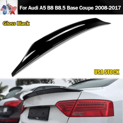 For Audi A5 Quattro S-Line B8 B8.5 08-17 Rear Trunk Spoiler Wing Gloss CAT Style Foto 1 de 4