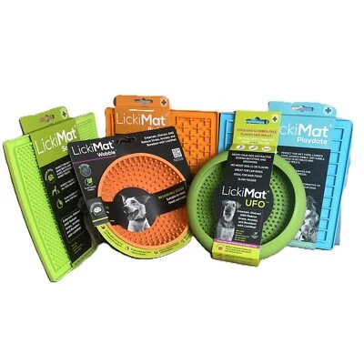 Lot of 5 Lickimat Products for Dogs - Includes a Variety of Mats & Bowls - New - Image 1 of 4