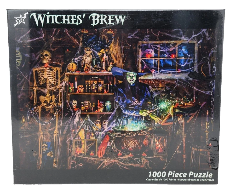 Vermont Christmas Company Witches Brew Jigsaw Puzzle 1000 Piece