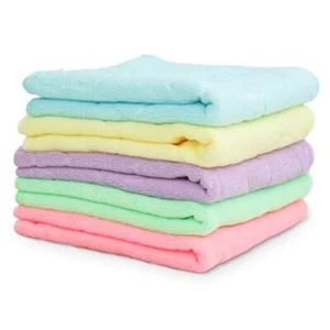 Bathroom Hand Towels, 5 Pcs Absorbent Hand Drying Towels, Embossed Bears and - Picture 1 of 8