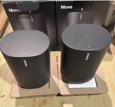 Pair Of Sonos Move Smart Speakers - Black