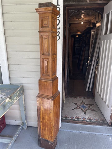 Oak Newel Post Cover