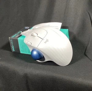 Logitech ERGO M575 Inalámbrico Trackball Off-White Mouse Caja Abierta - Imagen 1 de 4