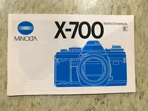 MINOLTA X-700 INSTRUCTION MANUAL BOOK - Picture 1 of 3
