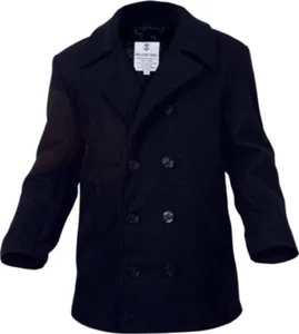 Rothco US Navy Type Pea Coat - Navy Blue - Picture 1 of 2