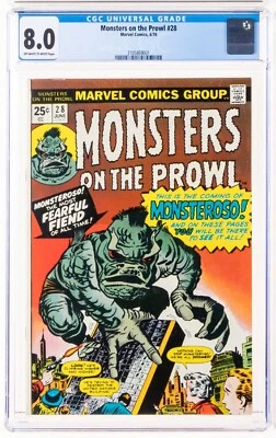 Monsters On The Prowl #28 1974 1st App Monteroso Marvel Stan Lee Jack Kirby CGC - Image 1 of 4