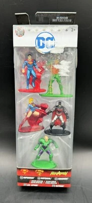 DC 漫画超人超女水生侠蝙蝠侠 Lex Luthor 纳米金属假发 5 件装 全新带盒 — 第 1/2 张图片