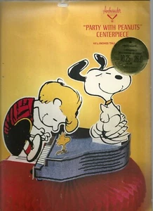 FIESTA CON CACAHUETES SNOOPY & SCHROEDER EN CENTRO DE MESA DE PIANO sin usar - Imagen 1 de 5