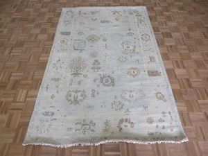 5'2 x 7'10 Hand Knotted Gray Sultanabad Oushak Oriental Rug G15270 - Picture 1 of 13