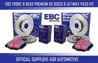 EBC FRONT + REAR DISCS PADS FOR MERCEDES-BENZ E-CLASS W124 E200 ESTATE 1993-95