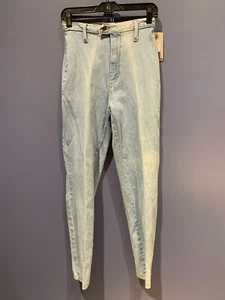 Womens 7/8 Jeans 80's CAP FERRAT ACID WASH HIGH WAIST SKINNY JEANS NWT RARE - Picture 1 of 6