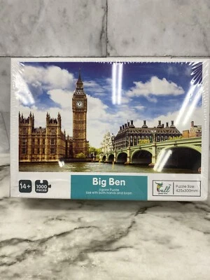 🧩New Big Ben 1000 Piece jigsaw puzzle- bridge Gull Qihan toys  425×300cm Sealed - Image 1 of 4