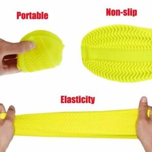 Waterproof Rubber Rain Shoes Cover Non-Slip Silicone Overshoes Boot Cover