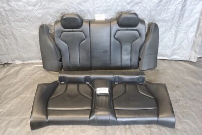 2016 BMW M4 F82 3,0 Л OEM ЧЕРНАЯ КОЖА ЗАДНЕЕ СИДЕНЬЕ ДИВАН В СБОРЕ #1589 - Изображение 1 из 4