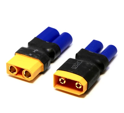 2x Adapter Set XT90 auf EC5 Male Female Goldstecker Stecker Buchse Lipo Akku RC - Bild 1 von 4