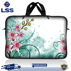 Laptop Messenger Vector Seamless Border with Swirls and Floral Motifs in Retro Style Handbag Laptop Bag Compatible 13-13.3 inch MacBook Air Pro 13 inch 