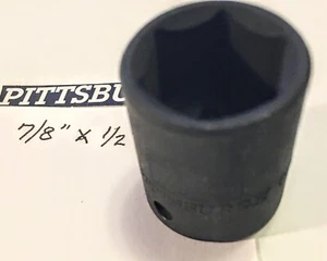 Enchufe de impacto Pittsburgh 7/8" x 1/2" 6 Pt envío gratuito a EE. UU. - Imagen 1 de 3