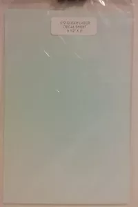 Bare Metal Foil Co 012, (Laser) Clear Decal sheet - Picture 1 of 2