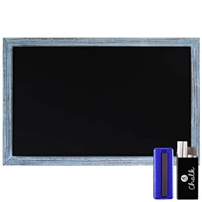 HBCY Creations Rustic Blue Magnetic Wall Chalkboard, Small Size 11" x 17", - Image 1 of 4