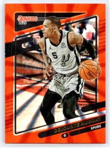 Dejounte Murray 2021-22 Donruss Holo Orange Laser #157 - Picture 1 of 2
