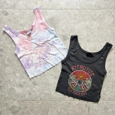 Ghanda Lot Of 2 Cropped Singlets Size 12-13 - Image 1 of 4