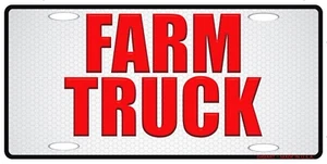 FARM USE VEHICLE TRUCK METAL CAR NOVELTY LICENSE PLATE AUTO TAG. - Picture 1 of 10