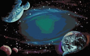 Galactic Space Dreams Galaxy of Planets Counted Cross Stitch Pattern Pixel Art - Picture 1 of 4