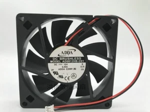 ADDA 8015 AD0812HB-D91 DC12V 0.30A 80*15MM 80mm cooling fan 2pin - Picture 1 of 3
