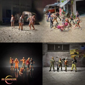1/64 Diorama Figure Model Zombie Resin Doll Doomsday Scene Display Props Model - Picture 1 of 51