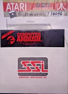 ATARI XL/XE -- COMPUTER AMBUSH (SSI - DISK) - Picture 1 of 2